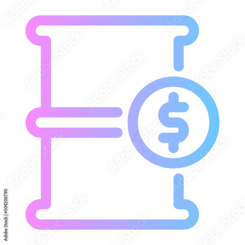 oil price gradient icon