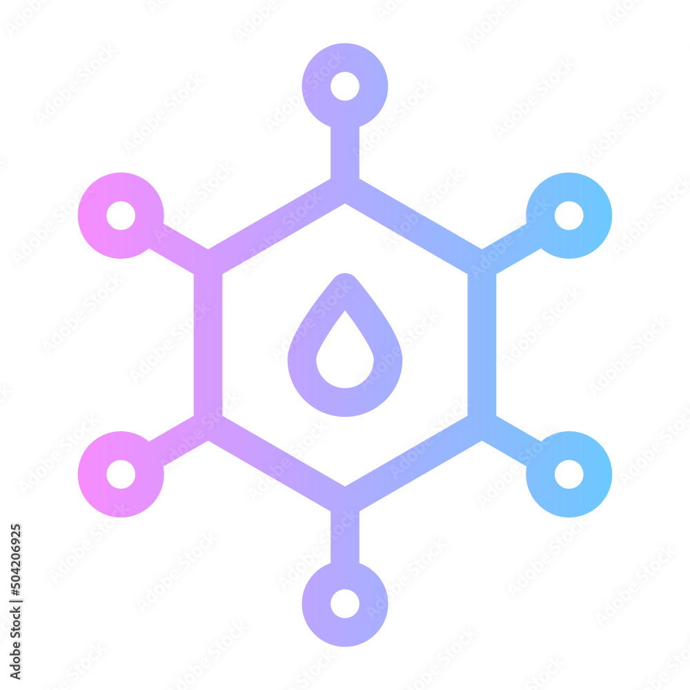 molecule gradient icon molecule gradient icon