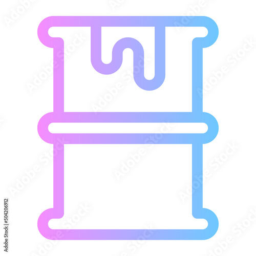 oil barrel gradient icon