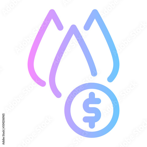 oil price gradient icon