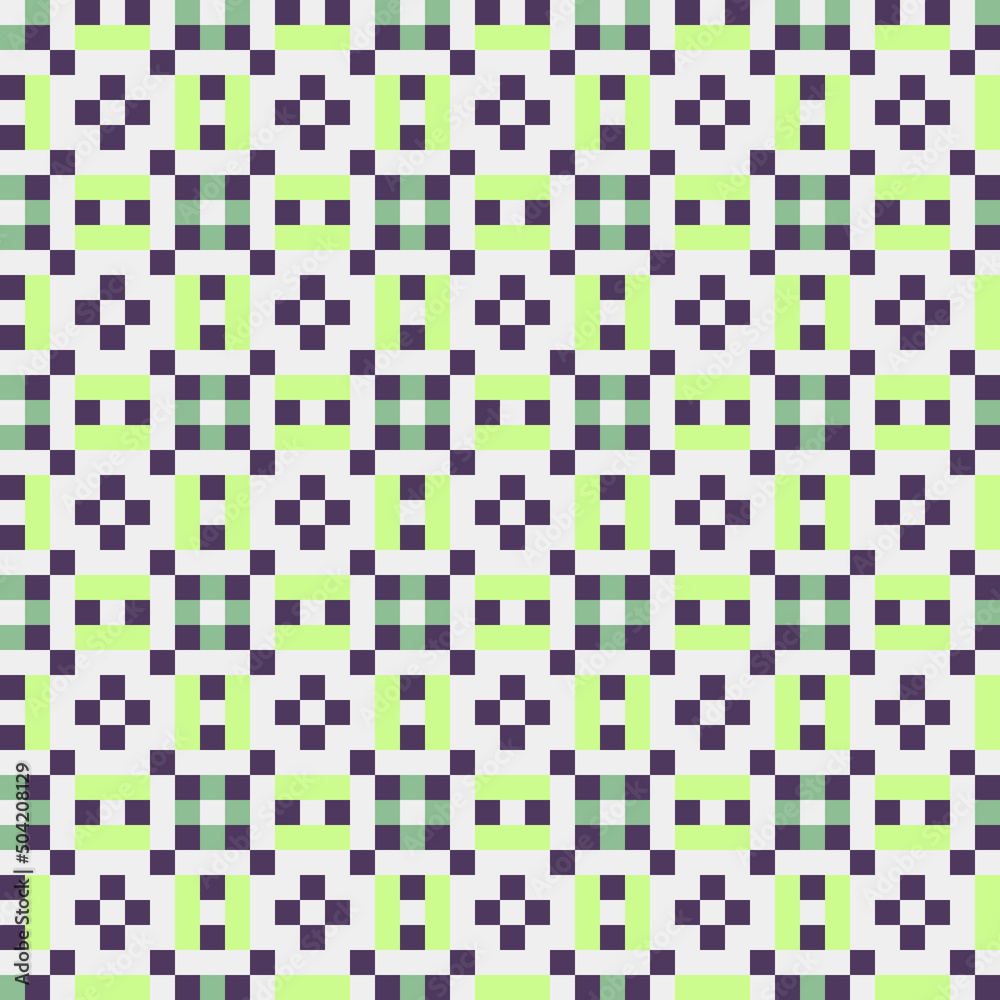 Abstract Cross Pattern generative computational art illustration