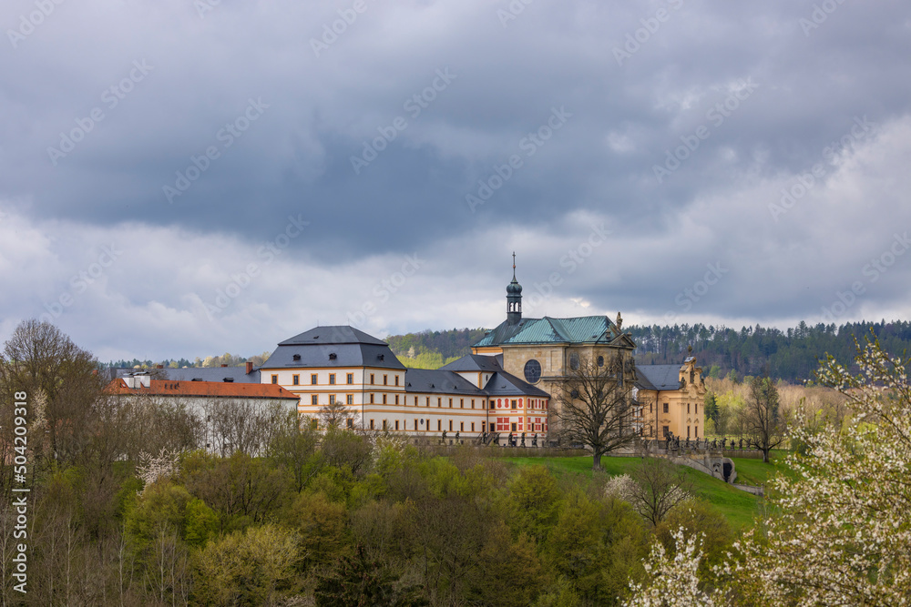 Obraz premium Kuks hospice with baroque decoration, Eastern Bohemia, Czech Republic