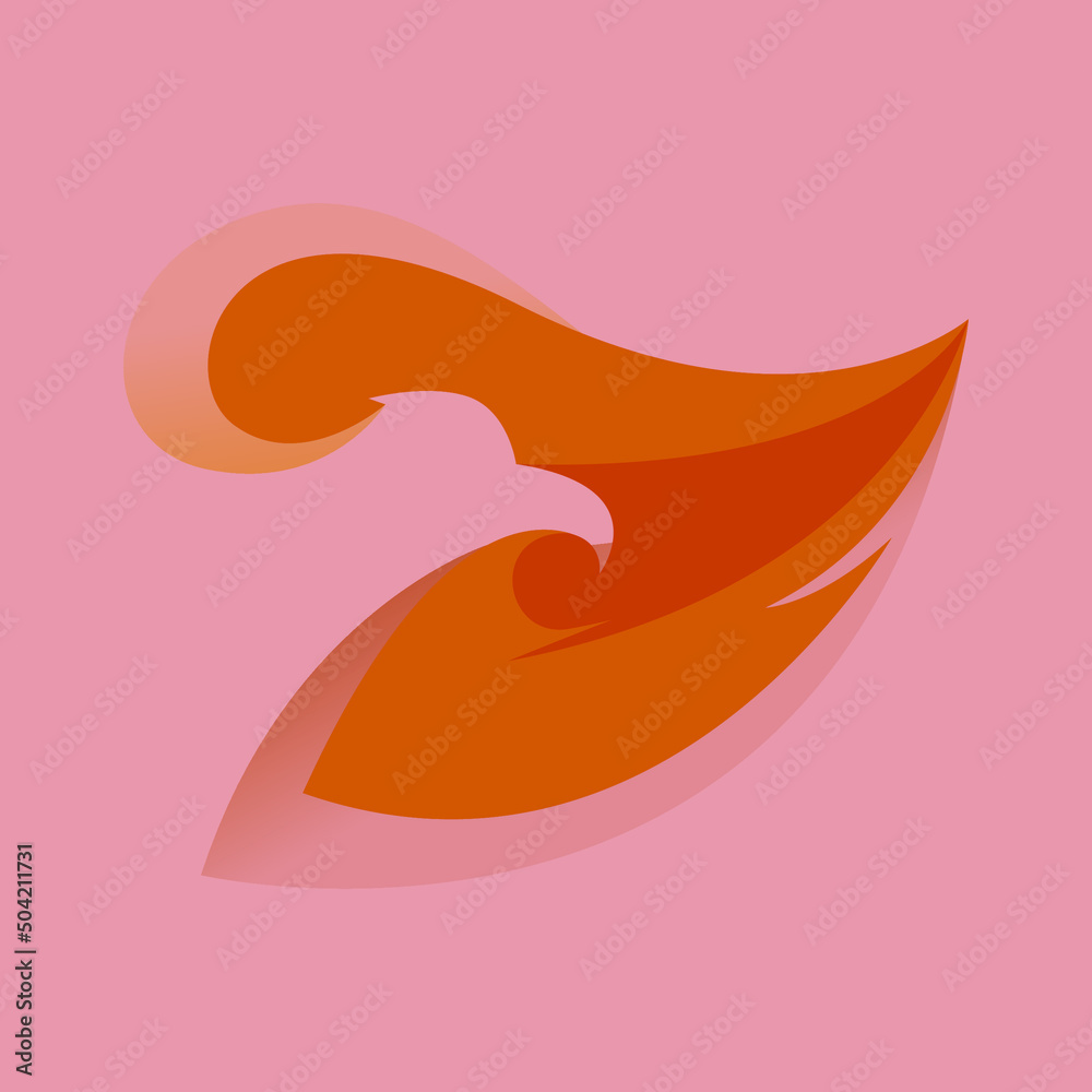 Abstract Eagle Logo Design Concept Vector. Colorful Eagle Logo Design Vector