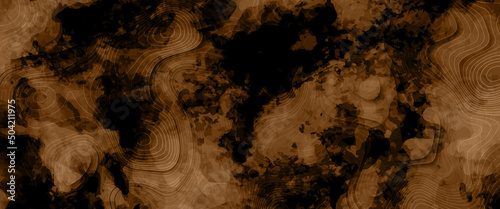 3D colorful Topographic map background concept. Topo contour map. Rendering abstract illustration. Valleys and mountains, Abstract topographic map on dark background