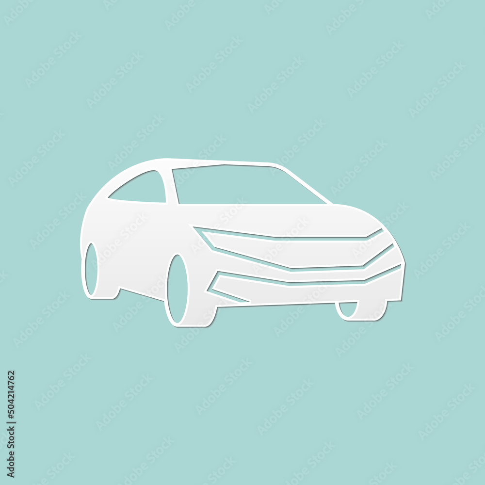 abstract background for car side view, paper cut, vector illustrations abstract background for car side view, paper cut, vector illustrations