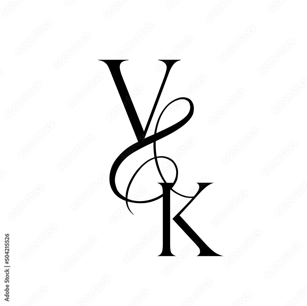 Kv Initial Letter And Graphic Name Kv Monogram For Wedding Couple Logo Logo  Company And Icon Business With Golden Colors Designs With Isolated Black  Backgrounds Stock Illustration  Download Image Now  iStock