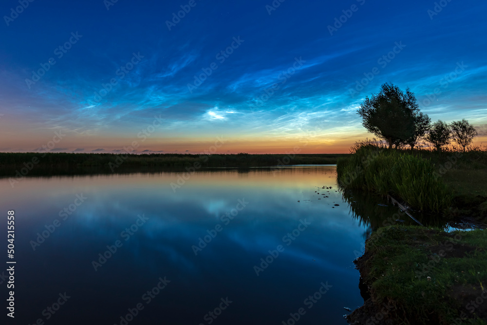 Noctilucent clouds also polar mesospheric clouds or night shining clouds