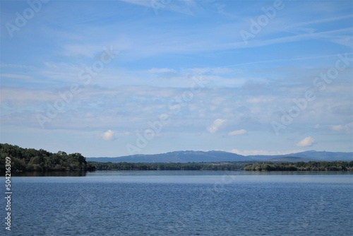Blue Landscape of water and sky