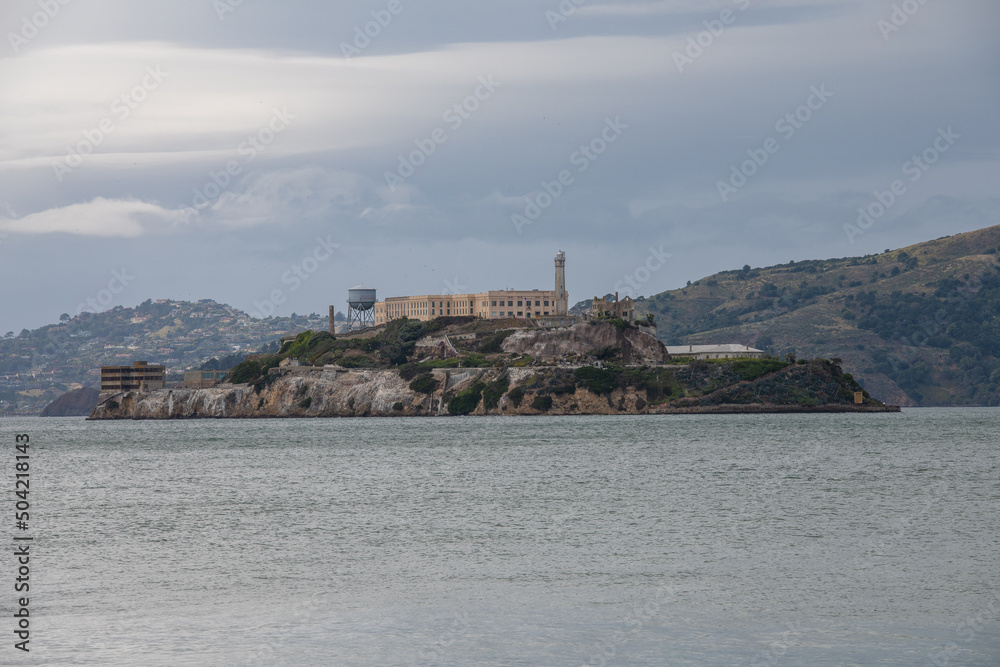 Blick auf Insel Alcatraz / Gefängnisinsel Alcatraz