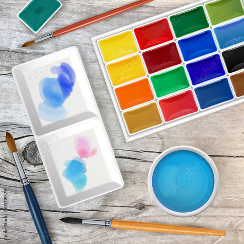 Painter Equipment Background
