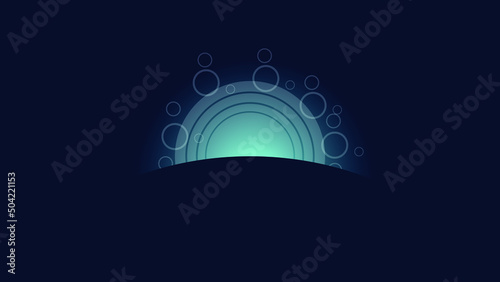 abstract glowing background with circles