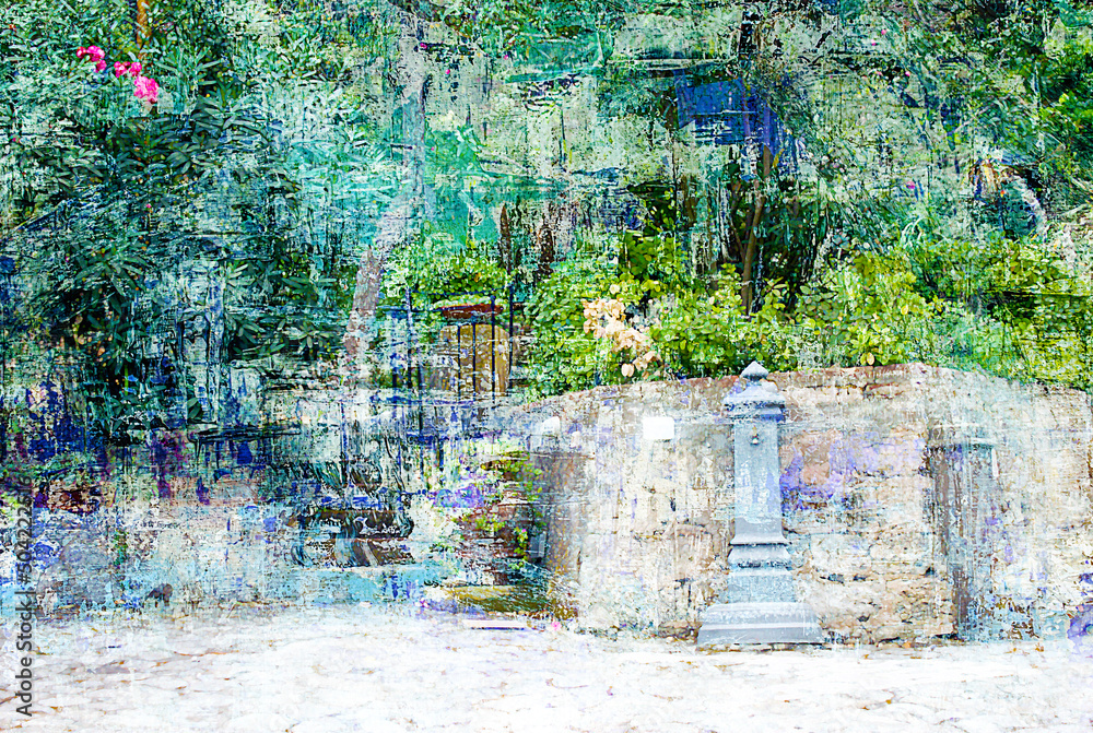 Fototapeta premium Garten-Impressionen auf Elba A254292.4