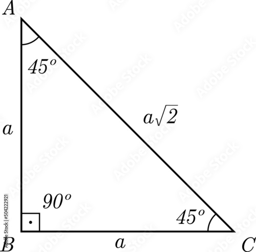 Special Right Triangle, 45-45-90