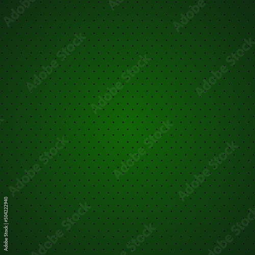 Dark green perforated leather texture wallpaper. Vector