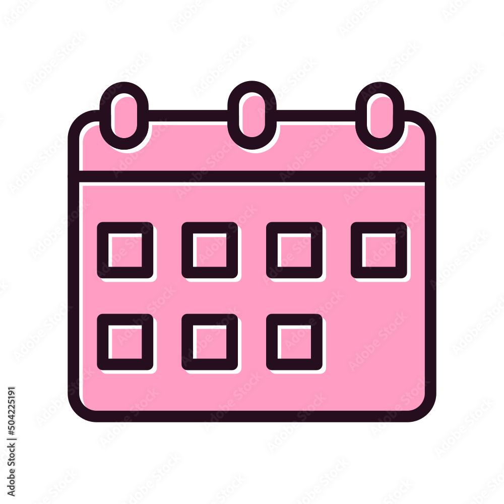 Weekly Calendar Icon Weekly Calendar Icon