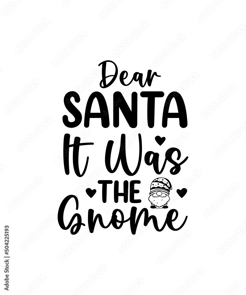 Gnome svg bundle, holiday gnome clipart, gnome sign with quote, gnome silhouettes svg cut file for cricut, print for shirt, png, dxf, eps