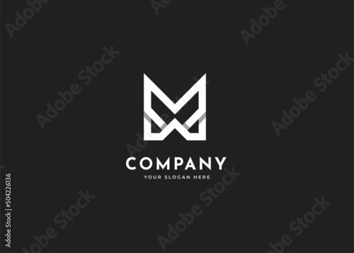 M letter logo design monogram concept Free Download M letter logo design monogram concept - GFXLoad