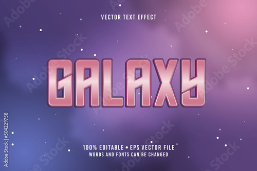 Galaxy Text, Editable Font Effect