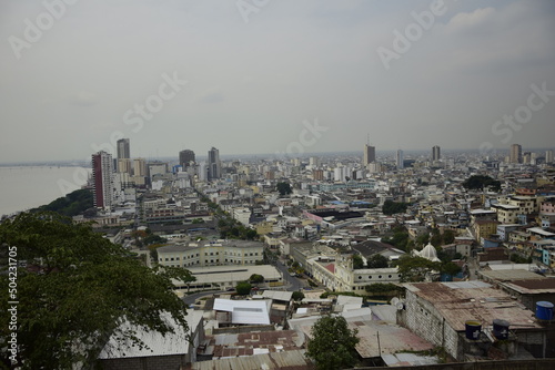 View of the Malecon and the Guayas River in Guayaquil