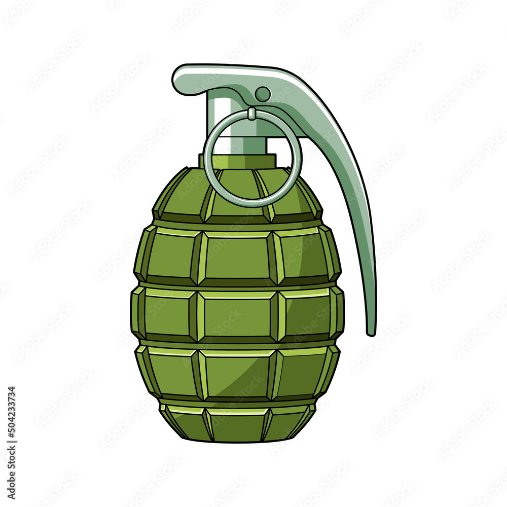 Fototapeta premium Grenade vector isolated on white background