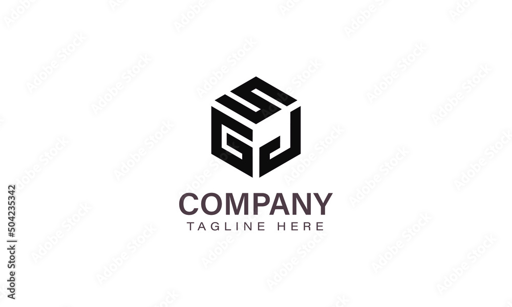 Letter SGJ Logo, Three Letter Logo, Alphabet S G J Hexagon Shape Vector Icon Template Letter SGJ Logo, Three Letter Logo, Alphabet S G J Hexagon Shape Vector Icon Template