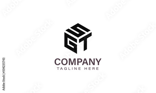 Letter SGT Logo, Three Letter Logo, Alphabet S G T Hexagon Shape Vector Icon Template