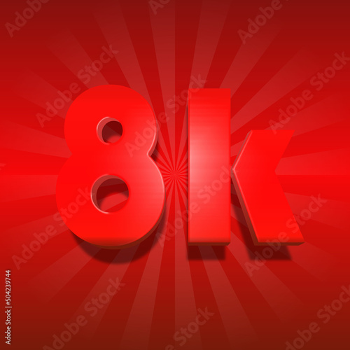 3k followers or 3k subscribers celebration Text effect