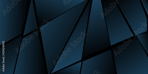 Abstract polygonal pattern. Shades of blue. Background design, cover, postcard, banner, wallpaper