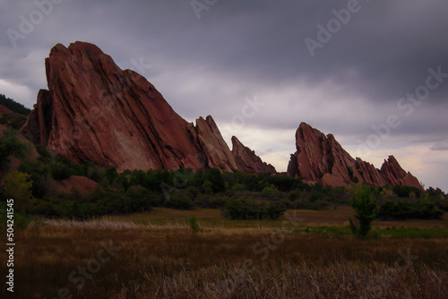 Giant rock formation in Roxborough State Park, Colorado photo
