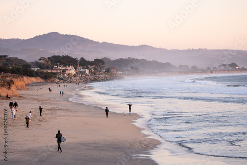 Sunset time at the half moon bay jetty