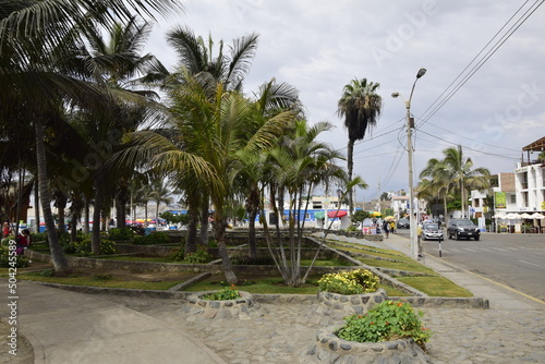 On the street of a small town Huanchaco  Peru.