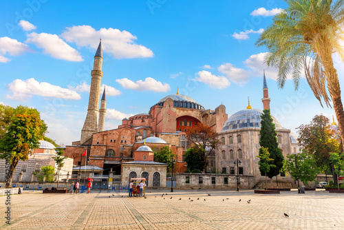 Obraz na płótnie Hagia Sophia beautiful simmer morning view, Istanbul, Turkey w salonie