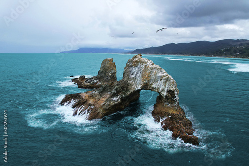 Twin Rocks in Rockaway Beach, Oregon, Pacific Ocean photo