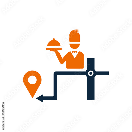 Food, delivery icon. Simple vector design.