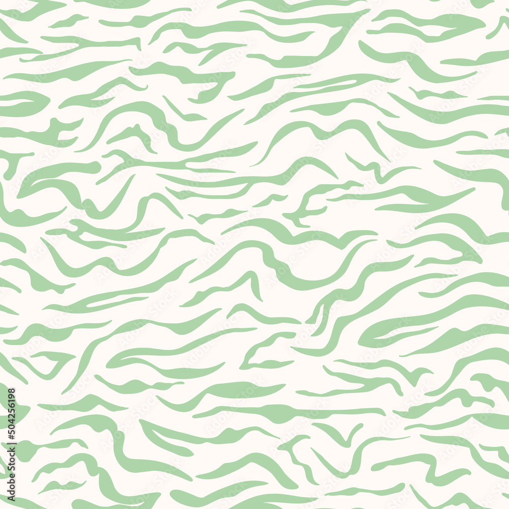 Green zebra seamless repeat pattern. Vector animal all over surface print. Green zebra seamless repeat pattern. Vector animal all over surface print.