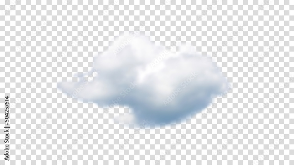 Cloud isolated on transparent background, realistic cloud effect Stock ...