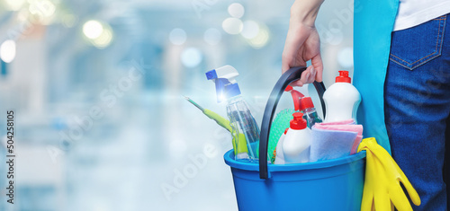 Concept of cleaning services.