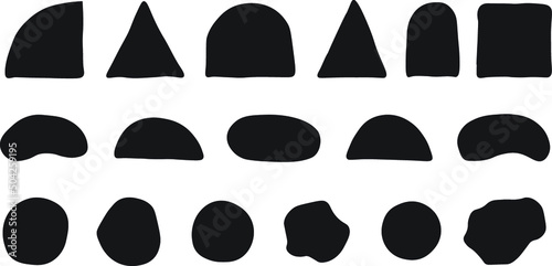 Black Shield silhouette collection. Security icons. Different shapes  Set of various vintage shield icons. Black heraldic shields. Protection and security symbol 