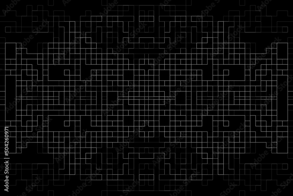 Abstract background. Monochrome texture. Black and white lines on white background.