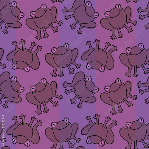 Kids seamless little frogs pattern for fabrics and textiles and packaging and gifts and cards and linens and hobbies