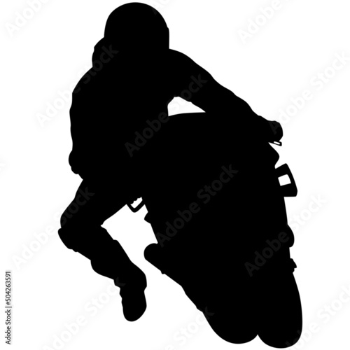 In the Drift on the brake Superbike racing motorcycle, Motorcycle cyclist, MotoGP Bike, British Superbike, Isle of Man TT, Moto2 motorcycle with the racer. silhouette photo