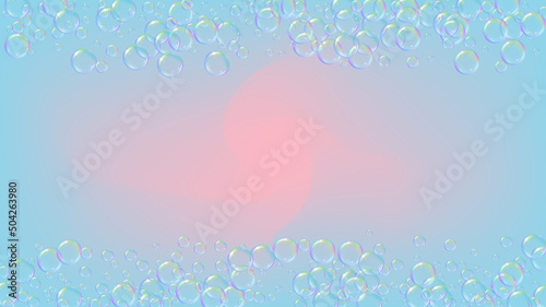 Cleaning foam. Soap bubble. Detergent suds for bath. Shampoo. Bl