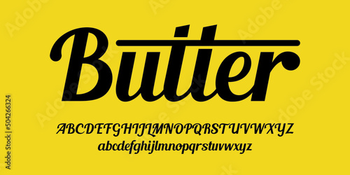 butter delicious typeface sans serif feminime font photo
