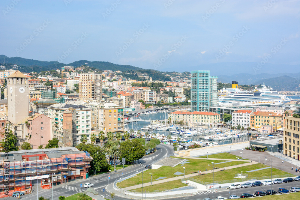 Fototapeta premium Savona cityscape,Liguria,Italy