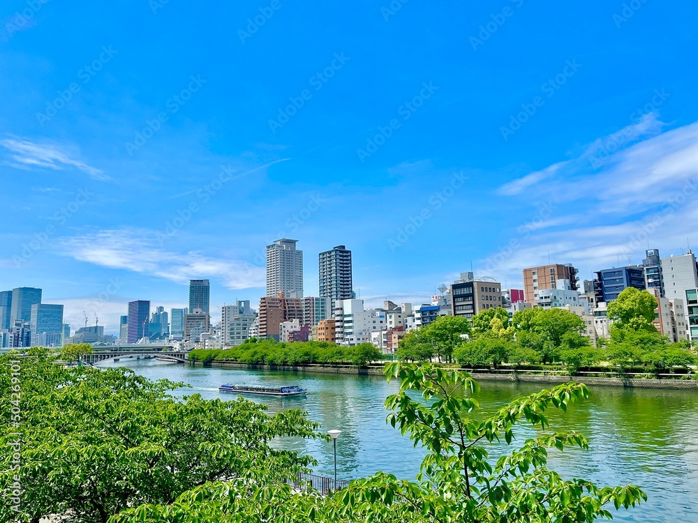 Fototapeta premium 大阪の街並み