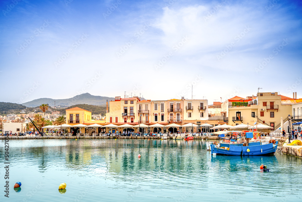Venezianischer Hafen, Rethymno, Kreta, Griechenland 