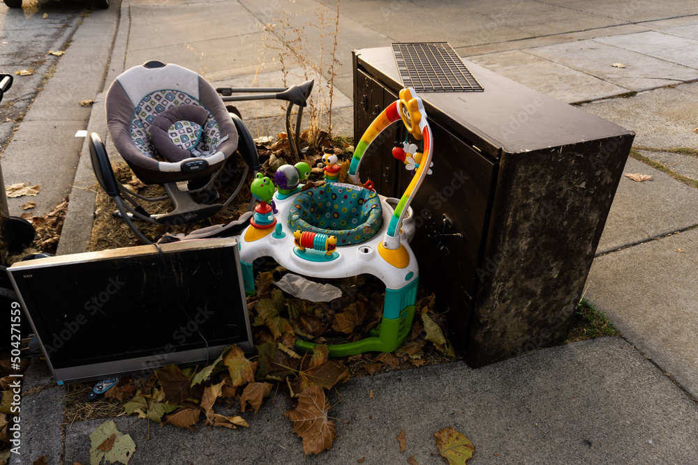 old baby bouncer Stock Photo Adobe Stock