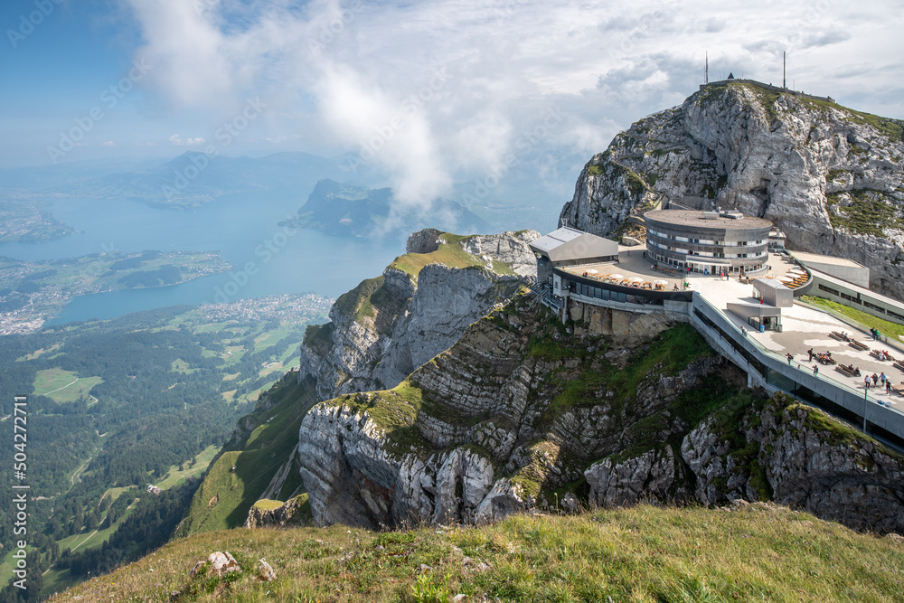 View from top of Mount Pilatus, Lucerne, Switzerland