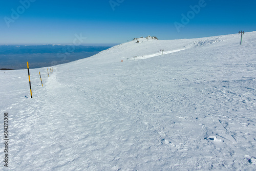 Winter view of Vitosha Mountain near Cherni Vrah peak, Bulgaria © Stoyan Haytov