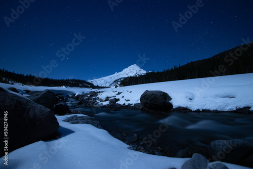 Alpine winter night